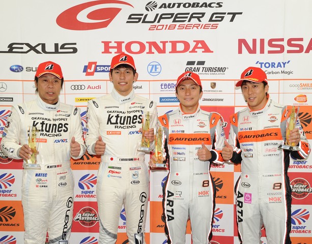 予選フォトセッション: 両クラスのポールシッター