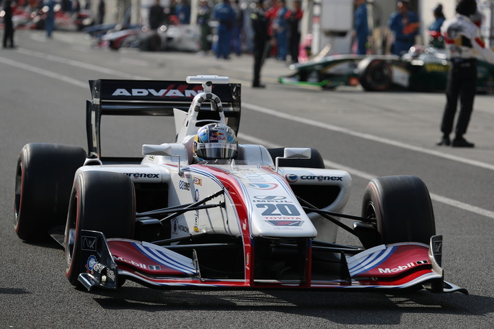 ポールポジションの平川亮（ITOCHU ENEX TEAM IMPUL SF14）