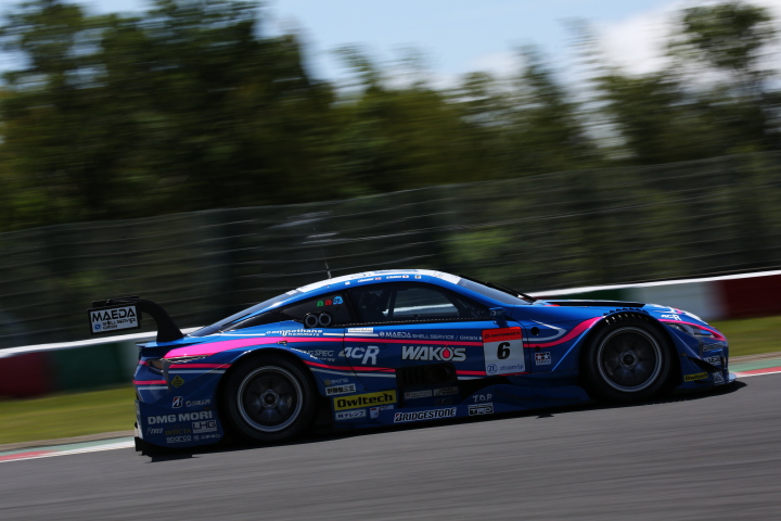 公式練習: 大嶋和也／ジェームス・ロシター組（WAKO'S 4CR LC500）