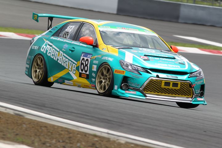 ST-3クラスポールポジションは服部尚貴／脇阪薫一／平沼貴之／菅波冬悟／番場琢組（埼玉トヨペットGreen Brave GR SPORTマークX）