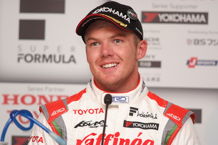 決勝記者会見: 優勝したニック・キャシディ（KONDO RACING）