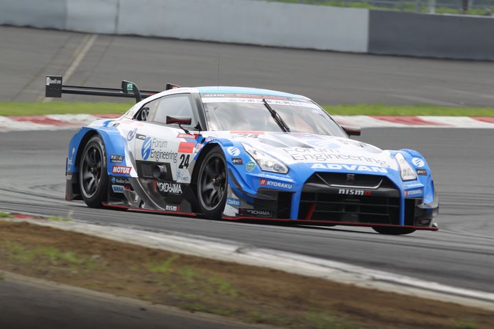 GT500クラス予選2位のジョアオ・パオロ・デ・オリベイラ／高星明誠組（フォーラムエンジニアリングADVAN GT-R）