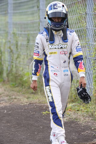 決勝レース: リタイアした平川亮（LEXUS TEAM KeePer TOM'S）