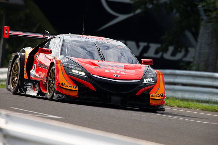 GT500クラス予選3位の野尻智紀／伊沢拓也組（ARTA NSX-GT）