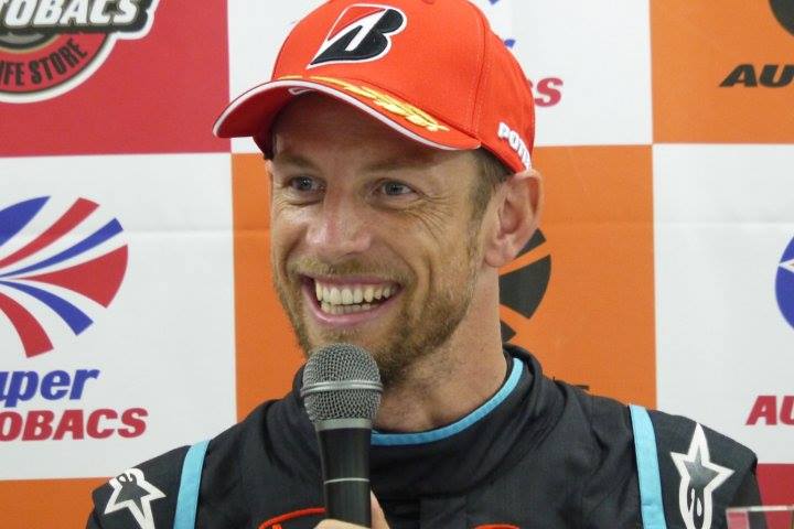 予選記者会見: GT500クラスポールポジションのジェンソン・バトン（TEAM KUNIMITSU）