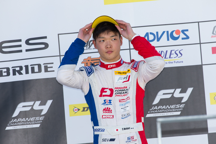 決勝3位の名取鉄平（Hondaフオ一ミュラ・ドリ一ム・プロジェクト）