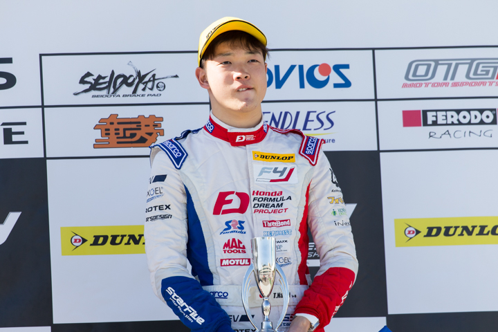決勝3位の名取鉄平（Hondaフオ一ミュラ・ドリ一ム・プロジェクト）