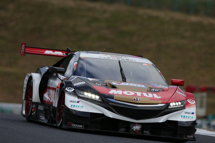 公式練習: 武藤英紀（MOTUL MUGEN NSX-GT）