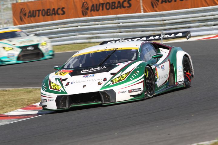 GT300クラス決勝2位は佐藤公哉／元嶋佑弥組（リーガルフロンティアランボルギーニGT3）