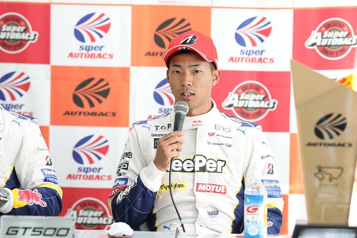 GT500クラス優勝の平川亮（LEXUS TEAM KeePer TOM'S）