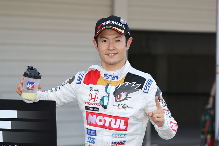 ポールポジションを獲得した山本尚貴（TEAM MUGEN）