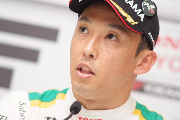 予選記者会見: 3位の中嶋一貴（VANTELIN TEAM TOM’S）