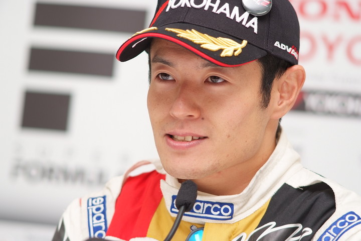 決勝記者会見: 優勝した山本尚貴（TEAM MUGEN）