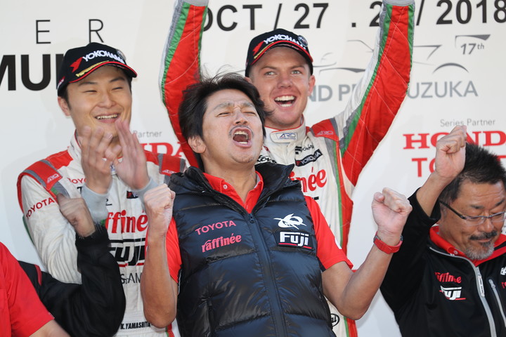 チームチャンピオンを獲得したコンドーレーシングの近藤真彦監督