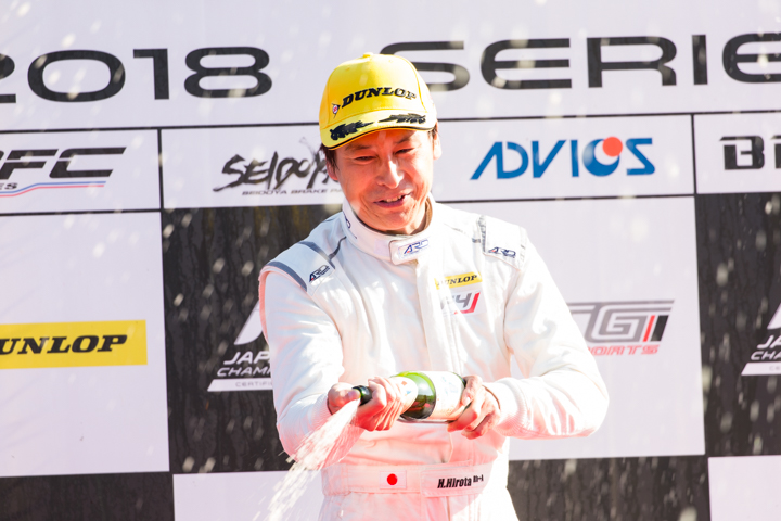 インディペンデントカップ優勝の廣田秀機（ATEAM Buzz Motorsport）