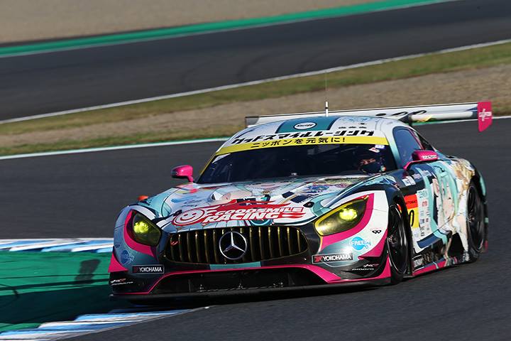 GT300クラス予選3位の谷口信輝／片岡龍也組（グッドスマイル初音ミクAMG）