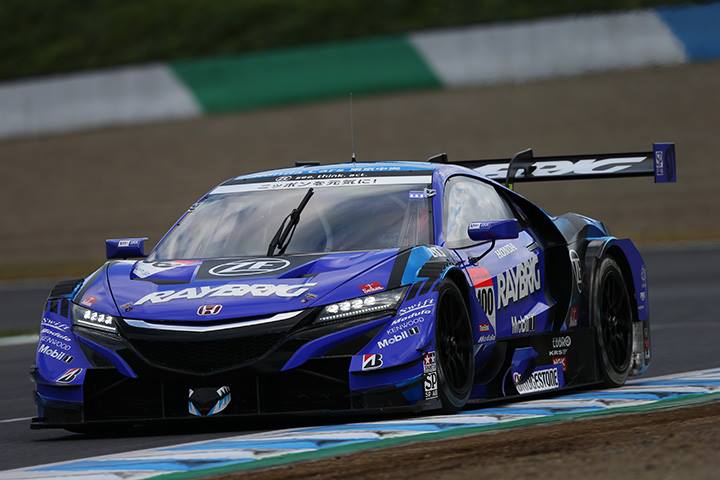 GT500クラス予選2位の山本尚貴／ジェンソン・バトン組（RAYBRIG NSX-GT）