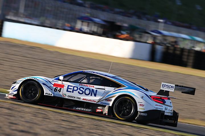 GT500クラス予選3位のベルトラン・バゲット／松浦孝亮組（Epson Modulo NSX-GT）