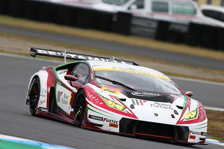 GT300クラスポールポジションの平峰一貴／マルコ・マペッリ組（マネパ ランボルギーニ GT3）