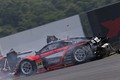 公開練習: 追突されクラッシュする道上龍（Modulo KENWOOD NSX GT3）