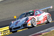 ST-1クラスポールポジションはT.スターク／影山正美／富田竜一郎組（Porsche 991GT3 Cup）