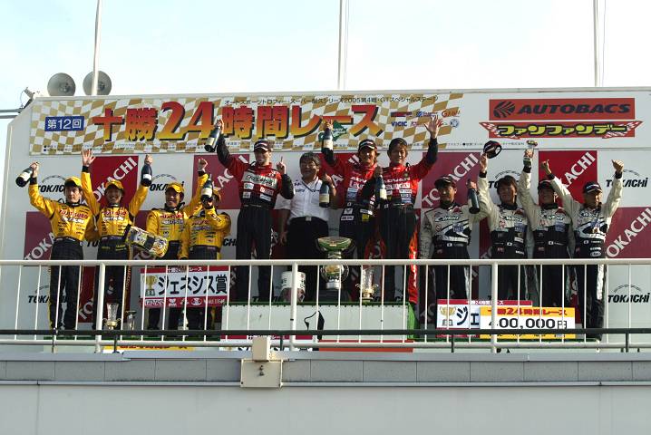 24時間 24時間を戦ったポディウムでの上位3チーム