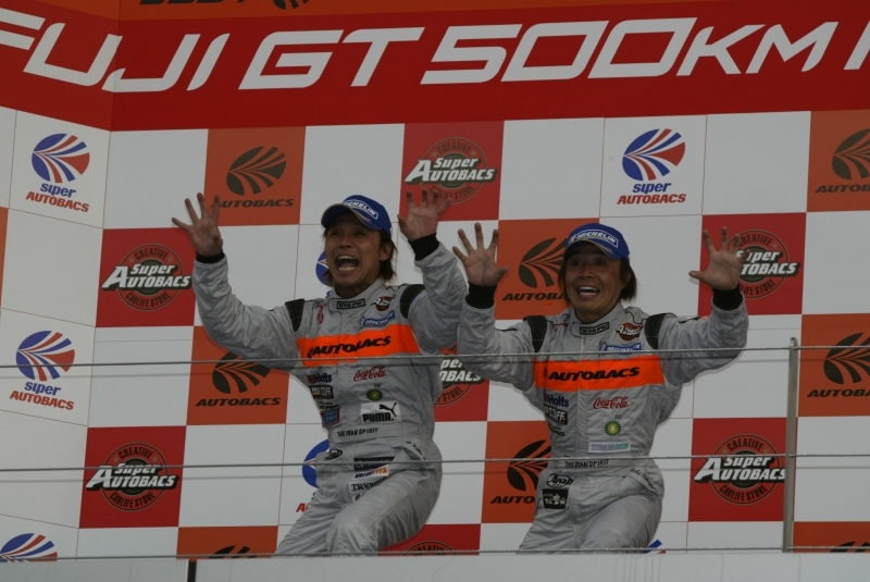 GT300クラスの表彰式