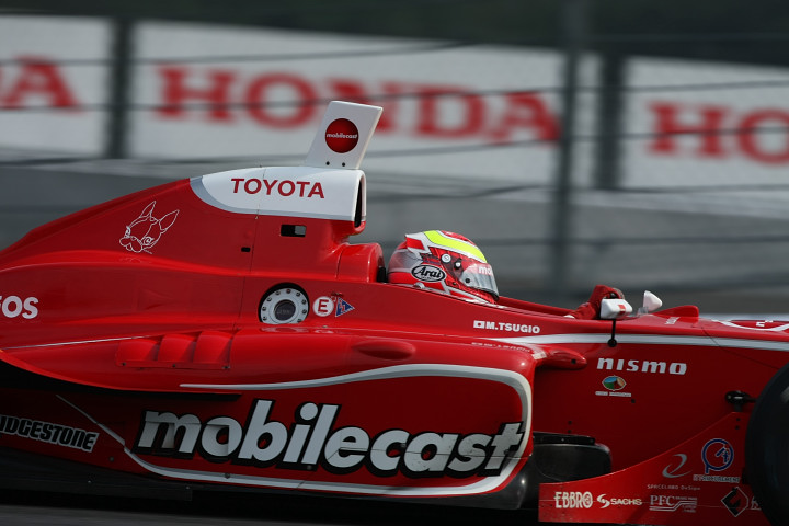 予選2回目で3位に上がってきたポイントリーダーの松田次生（mobilecast IMPUL）