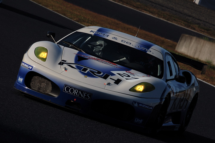 フリー走行GT2クラストップはFerrari F430 GT（青山光司／高木真一／新田守男組）