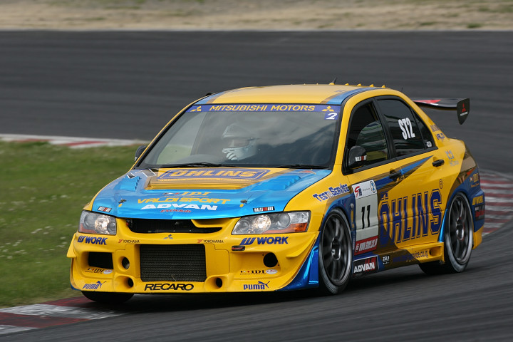 ST2クラス優勝はオーリンズランサーEVO MR（木下隆之／中谷明彦組）で開幕から２連勝！