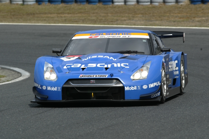 前回ファステストラップを記録したカルソニックGT-Rが暫定ポール獲得！