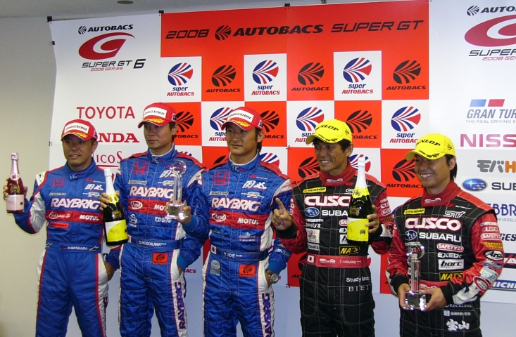 ポールシッター記者会見より　#100レイブリックNSXはエンジン交換により11番手スタートとなる