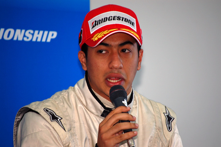 決勝記者会見にて　ナショナルクラス3位のザヒール・アリ（PTRS）