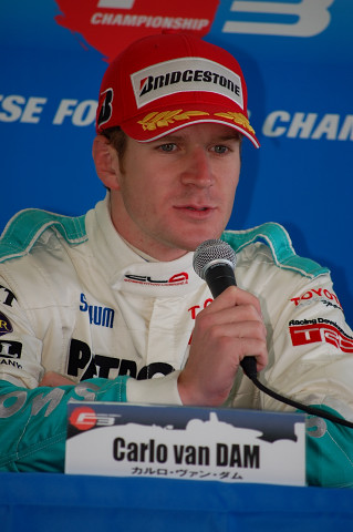 決勝で3位に入ったカルロ・ヴァン・ダム