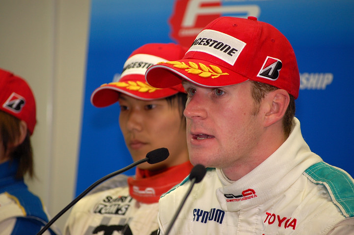 優勝記者会見: 来日初優勝のカルロ・ヴァン・ダム（TOM'S）