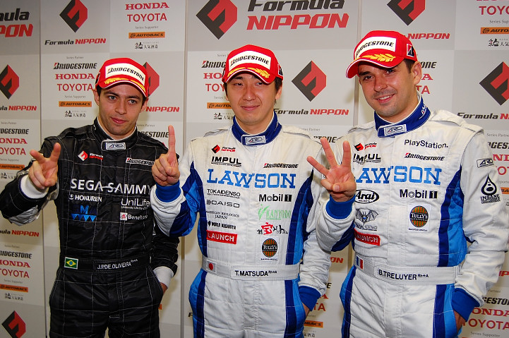 予選トップ３のドライバー達