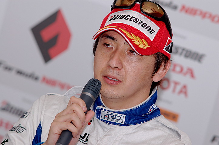 ポールポジションを獲得した松田次男（LAWSON TEAM IMPUL）