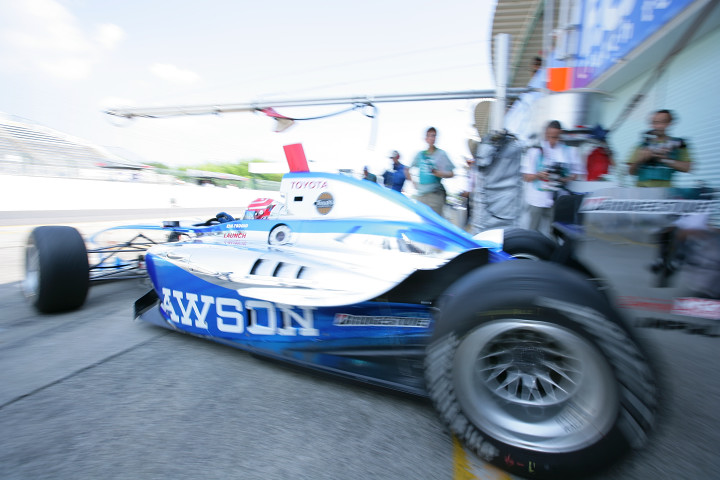 予選に出撃する松田次生（LAWSON IMPUL）