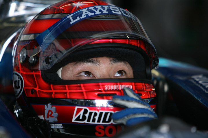 2位以下をぶっちぎって開幕からの5連続ポールポジションを達成した松田次生（LAWSON IMPUL）