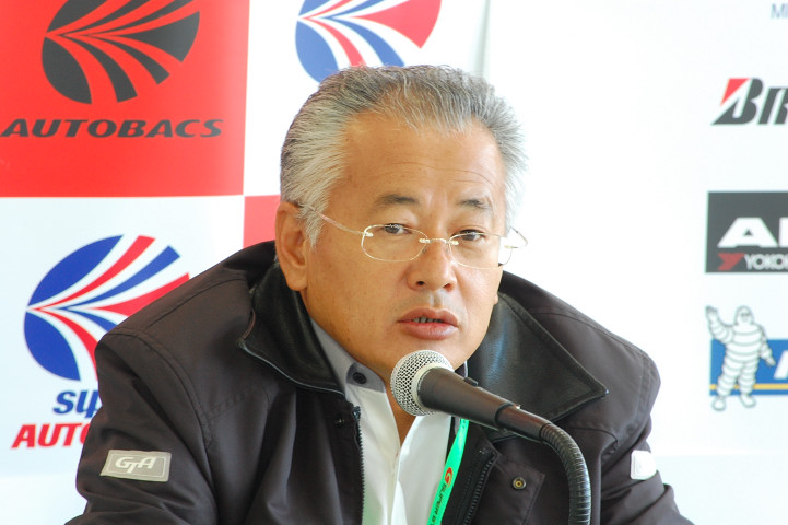 定例記者会見にて、板東正明GTA会長