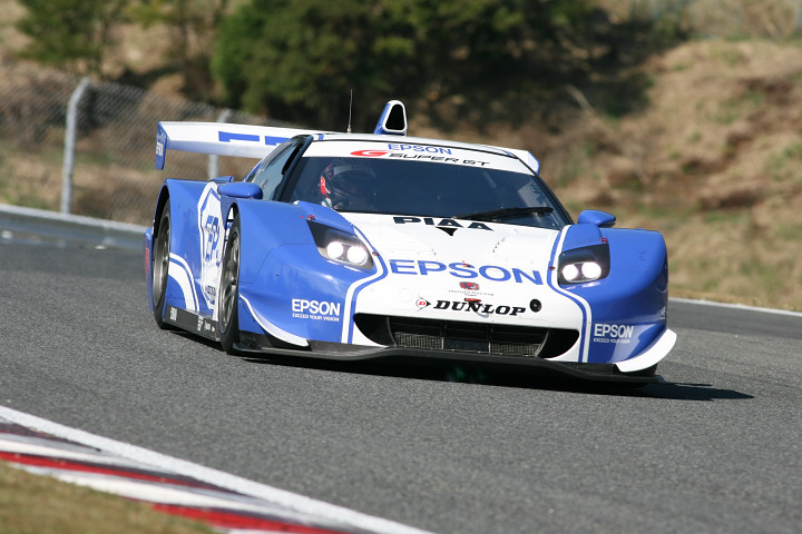 揉めた予選1回目だったが、結局暫定PPは#32 EPSON NSX（ロイック・デュバル／平中克幸組）