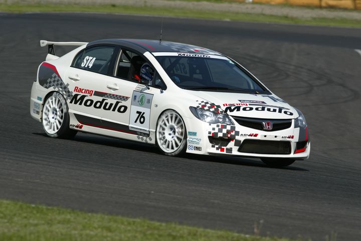 ST4クラス予選トップのRacing Modulo ADVAN Type R（玉本秀幸／小林正吾組）