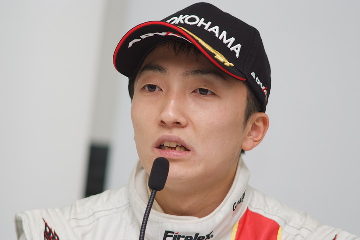 決勝記者会見: 決勝3位の野尻智紀（HFDP)