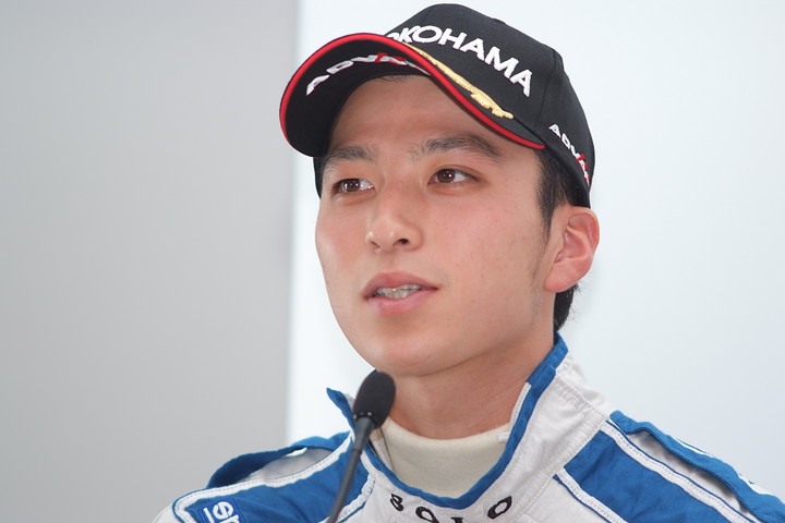 決勝記者会見: 決勝3位の蒲生直弥（KCMG）