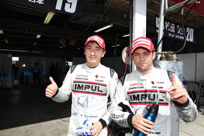 予選でフロントローを獲得したチームインパルの2人