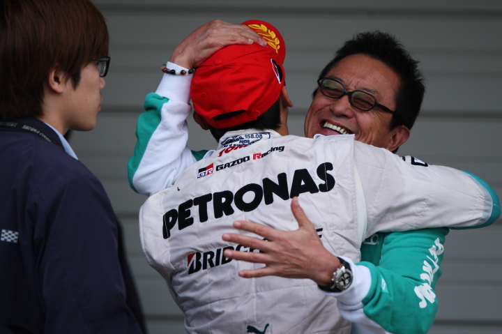 レース2:  中嶋一貴と舘信秀監督（PETRONAS TEAM TOM’S）