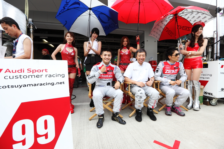 マイケル・キム／安岡秀徒／都筑善雄（Racerbook Audi R8 LMS）