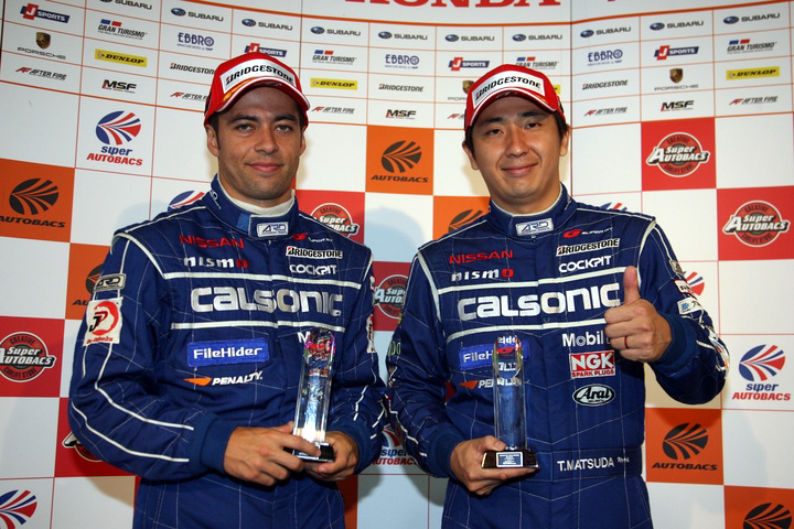 公式予選記者会見フォトセッション: GT500クラスのポールシッター