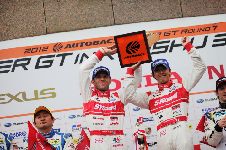 GT500クラスの暫定表彰式