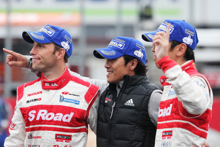 GT500クラス2位ですでにドライバーズタイトルを決めている柳田真孝／ロニー・クインタレッリ組（S Road REITO MOLA GT-R）